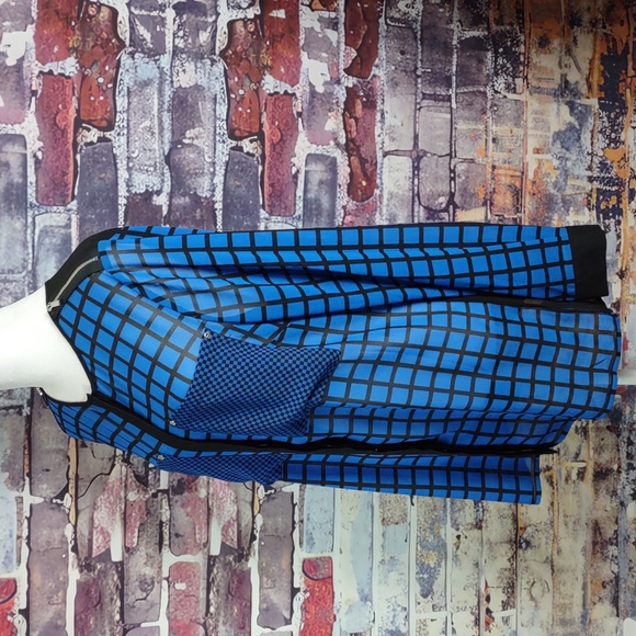 Michael Kors Window Pane Check Semi-sheer Shirt - Picture 6 of 13